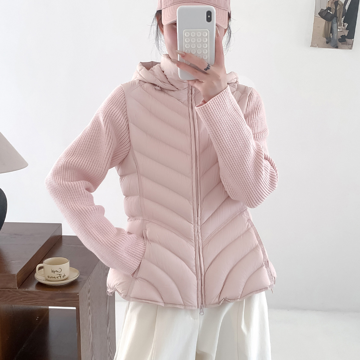 新国标90连运动瑜伽骑行羽绒服女