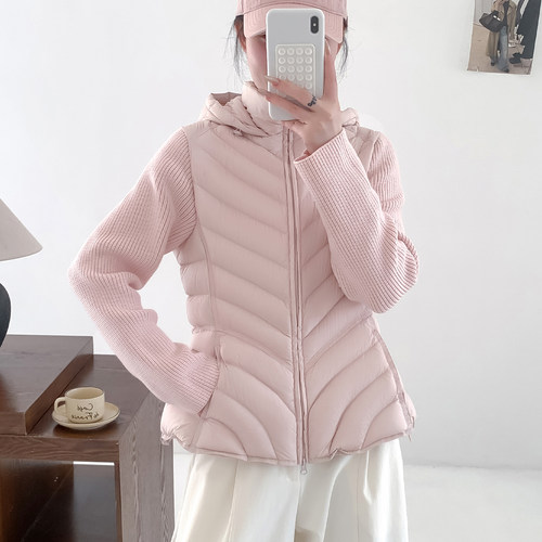 新国标90连运动瑜伽骑行羽绒服女