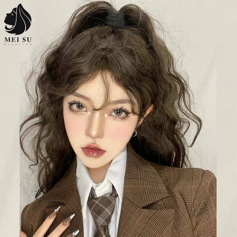 假发女长发网红lolita长卷发玉米烫羊毛卷甜美jk自然蓬松全头套式
