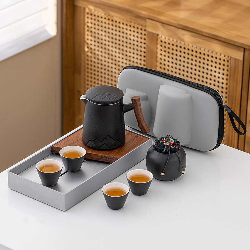 便携式旅行茶具套装户外功夫茶具