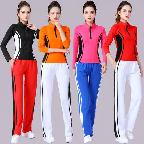 广场舞服装女新款运动套