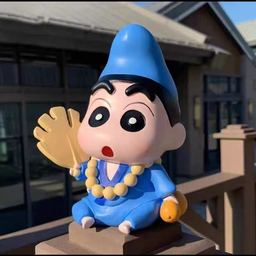 蜡笔小新济公佛主手办动漫周边公仔桌面摆件女孩生日礼物蛋糕装饰