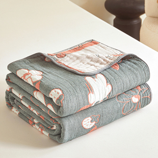 六层纱布2025新款全棉毛巾被100纯棉儿童午睡盖毯棉纱夏凉被盖毯