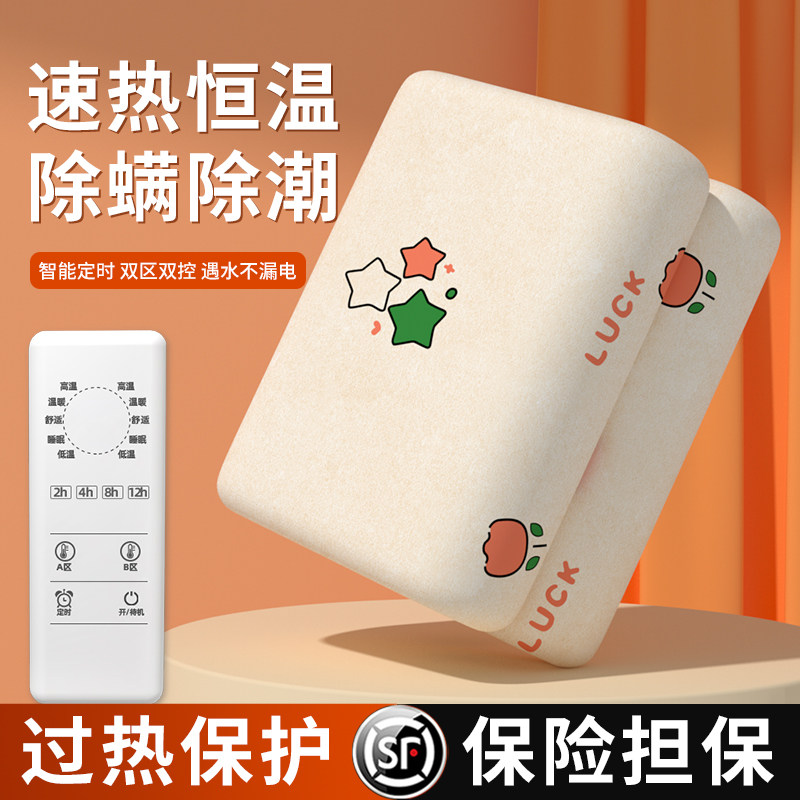 日本进口电热毯双人双控单人电褥子智能调温家用冬季官方宿舍正品