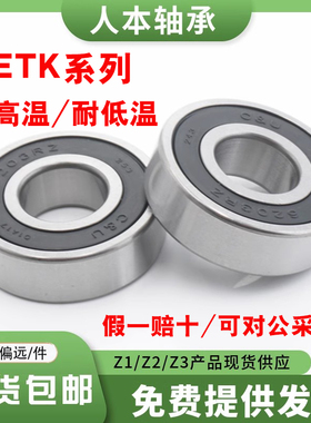 耐高温低温ETK高速人本轴承6006 6007 6008 6009 6010 6011 2RZ