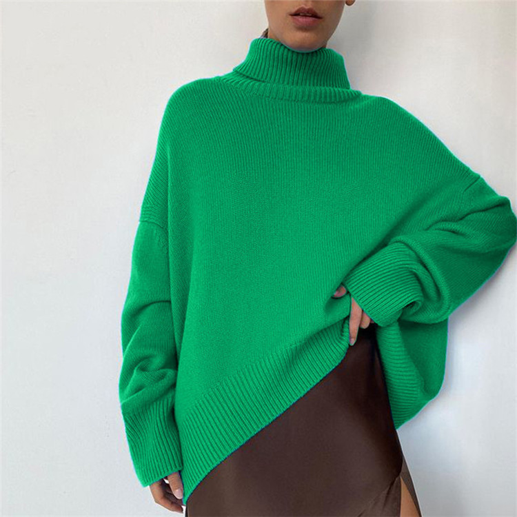 Casual turtleneck sweater women's bottoming sweater