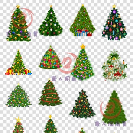 圣诞树图片PNG素材松树素材 PNG免抠元素 圣诞树装饰 圣诞节 chri
