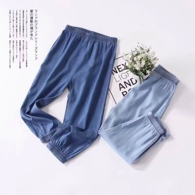 女童裤子夏薄款儿童防蚊裤夏季中大童长裤童装女孩夏天休闲裤牛仔