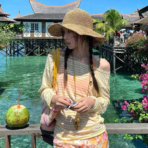 多巴胺甜美少女风比基尼四件套