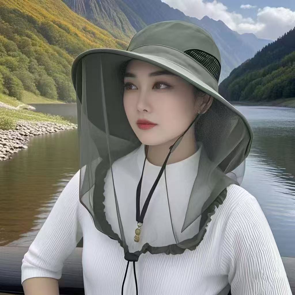 下地掰玉米专用防刮脸防晒遮阳帽