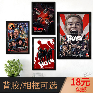 黑袍纠察队海报祖国人士兵男孩布彻漫画周边装饰挂图壁纸照片墙贴