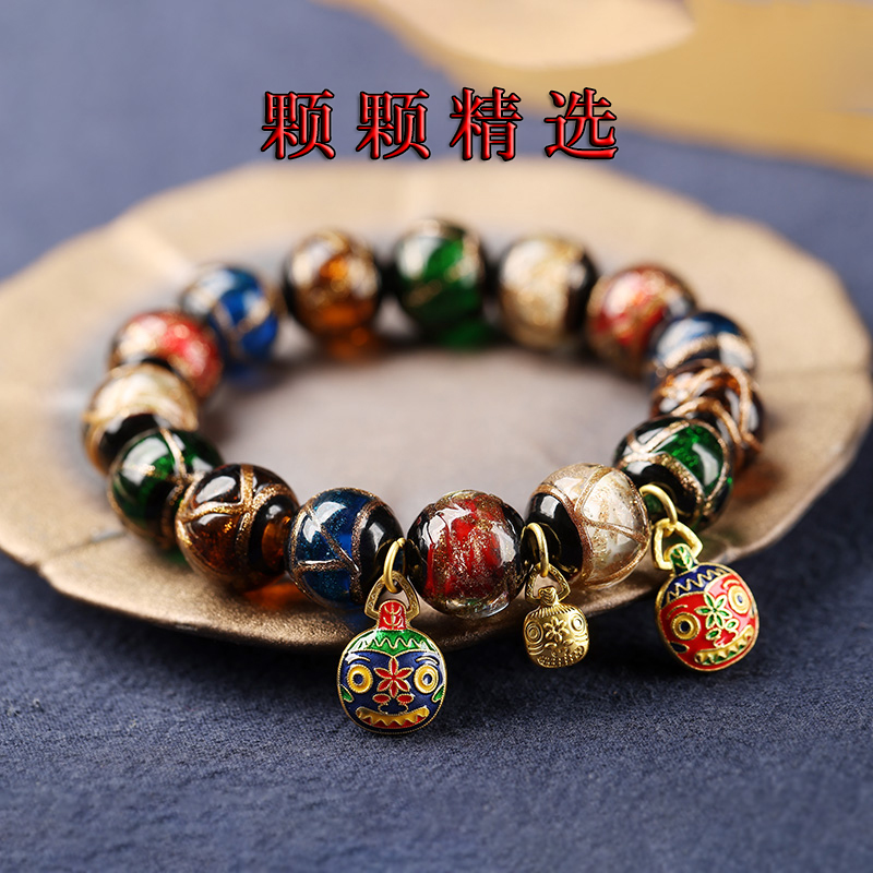 香灰琉璃多宝吞金兽男女款手串