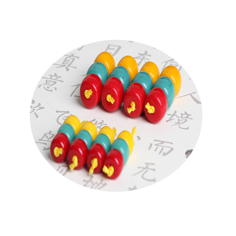 雪巴琉璃直切红绿灯老型桶珠南瓜百香珠搭配百香药片文玩手串配饰