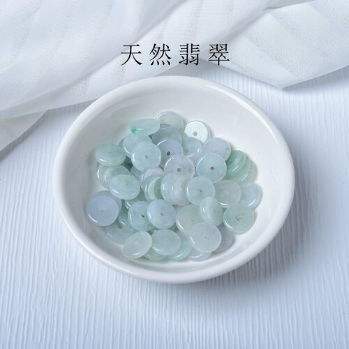 天然A货缅甸翡翠隔片散珠手串