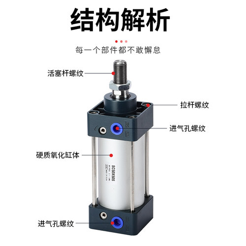 亚德客型SC100X25X50X75X100X125X150X175X200X250X600-S气缸磁环