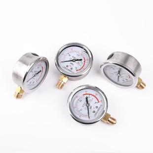 40Mpa不锈钢表 0.6 1.6 YN60径向耐震压力表0.1 2.5