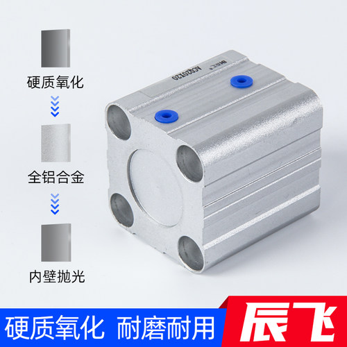 气缸小型气动薄型气缸ACQ12-16-20-25-32-40-50-63/10*75*100带磁