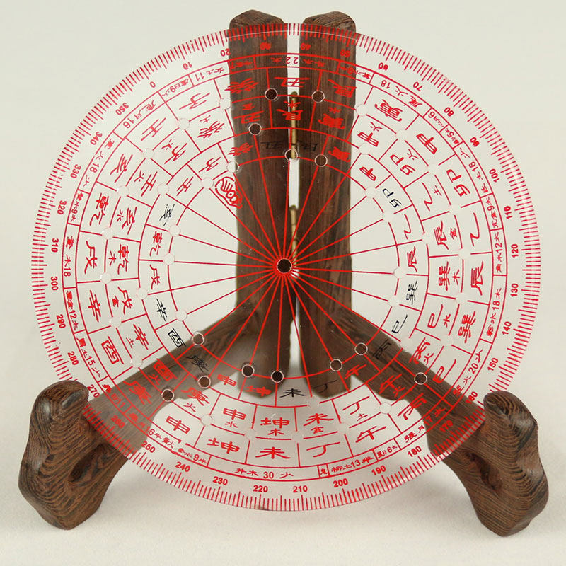 风水阵立极规盘随身二十四山杨公三合四局风水立极尺罗庚盘尺11cm