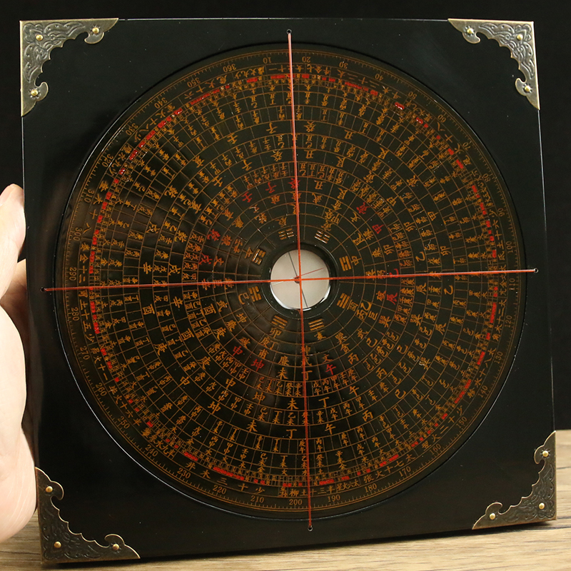 万安镇罗盘高精度专业随身携带八寸三合盘五寸初学者摆件仿古复古