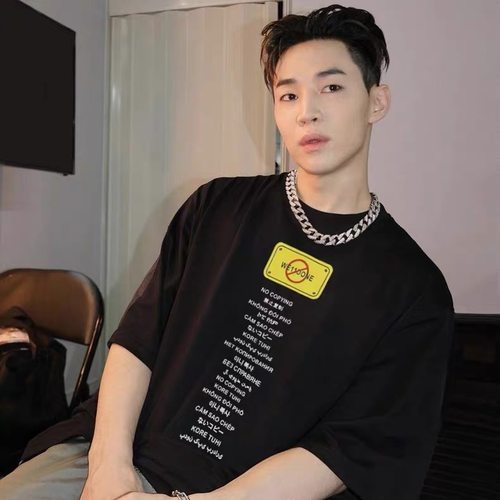 刘宪华明星同款we11done短袖T恤