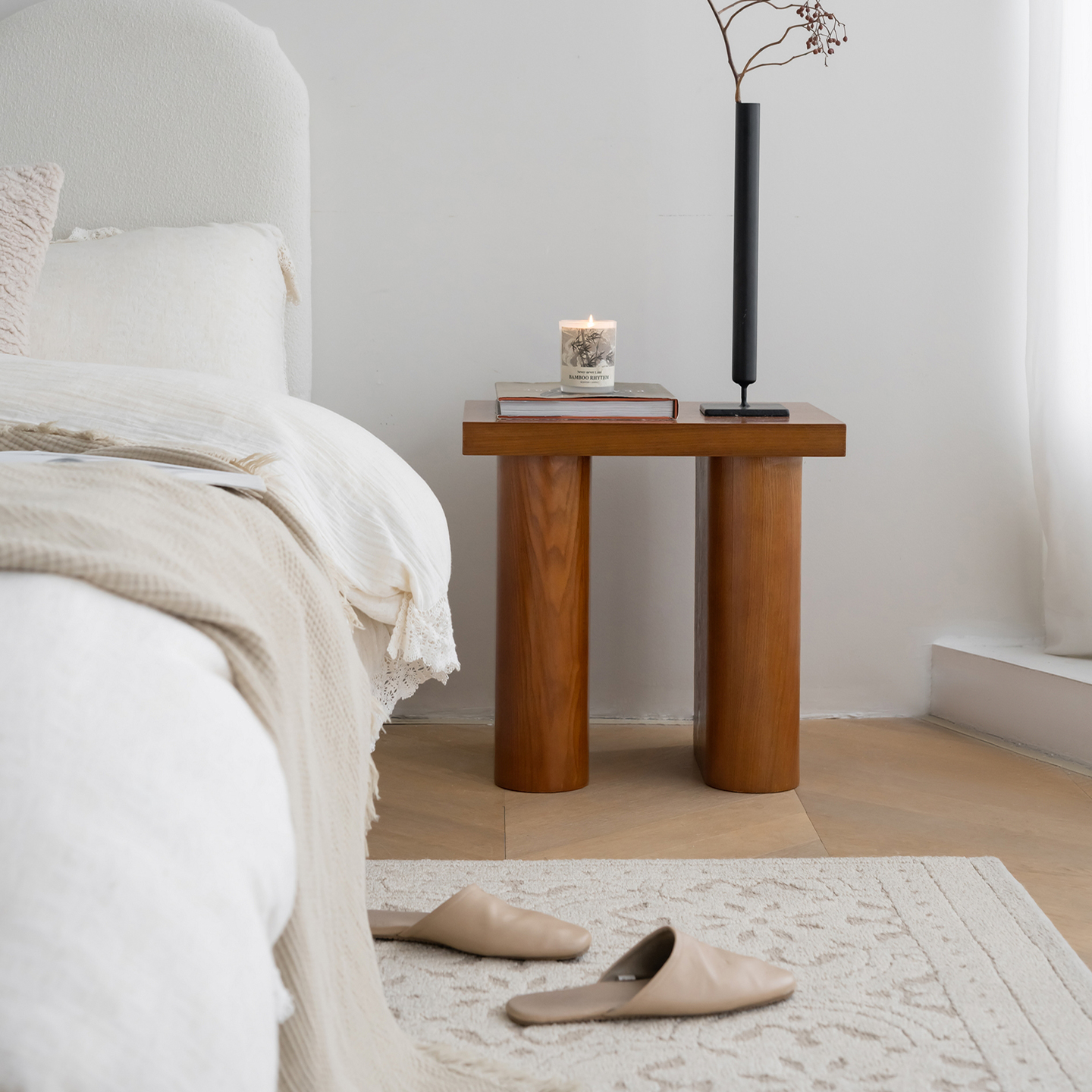 中古风实木边几客厅创意角几