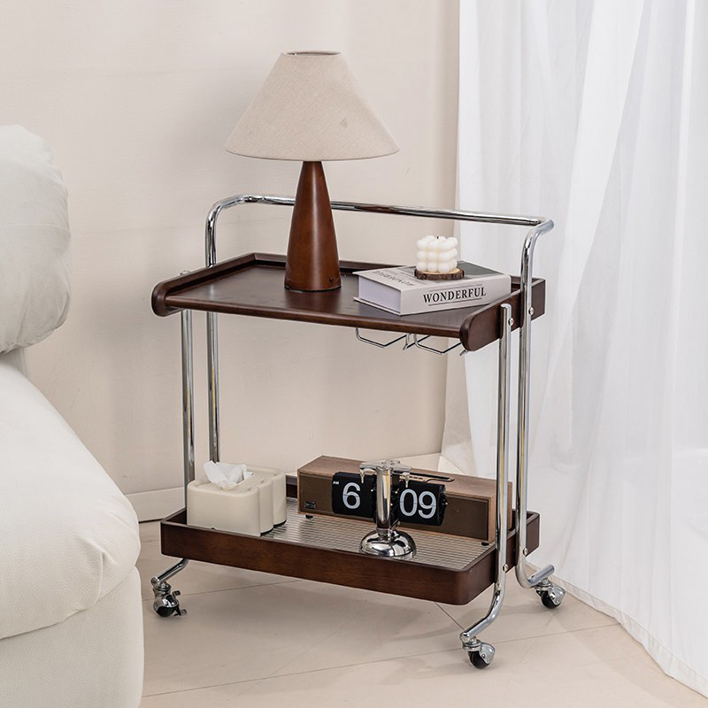 homechoice实木复古小推车置物架子可移动边几家用客厅零食餐车,住宅家具,移动边几/推车,淘宝优惠券,粉丝福利购,淘宝优惠卷