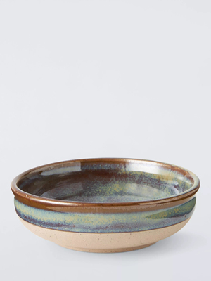 FQR LIVING英国PARTNERS手工制作陶器自然釉渐变闪光点复古甜品碗