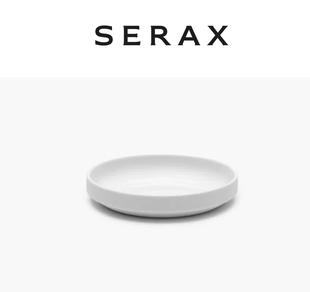 比利时Serax Vincent Van Duysen陶瓷白色哑光饰面艺术餐盘甜品盘