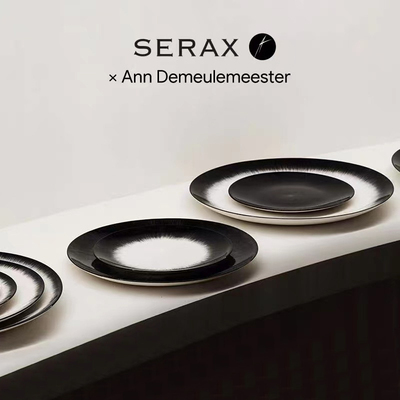 比利时Serax Ann Demeulemeester暗黑餐具盘子 西餐盘水果点心盘