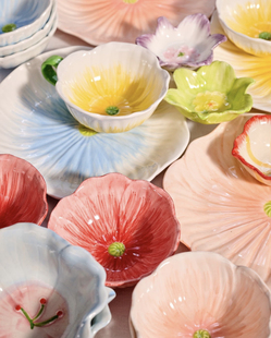 FQR LIVING瑞典HEMTEX Belinda精致春夏黄油花咖啡杯餐盘甜品碗