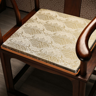 新中式椅垫红木椅子沙发坐垫茶椅垫座椅垫实木圈椅太师椅垫子定制