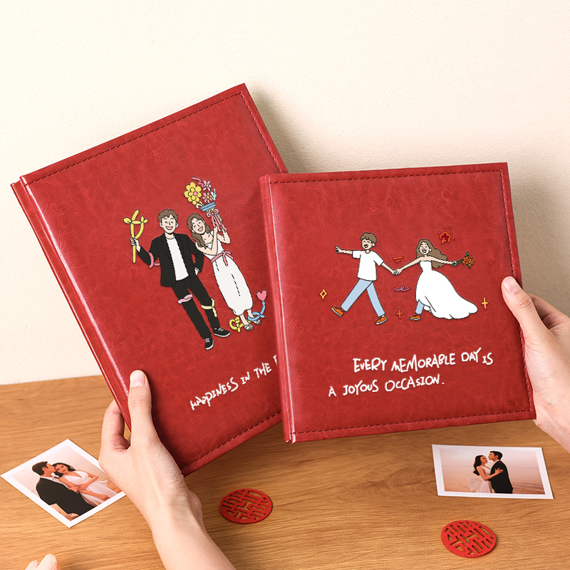 婚礼相册自粘贴覆膜式收纳照片书