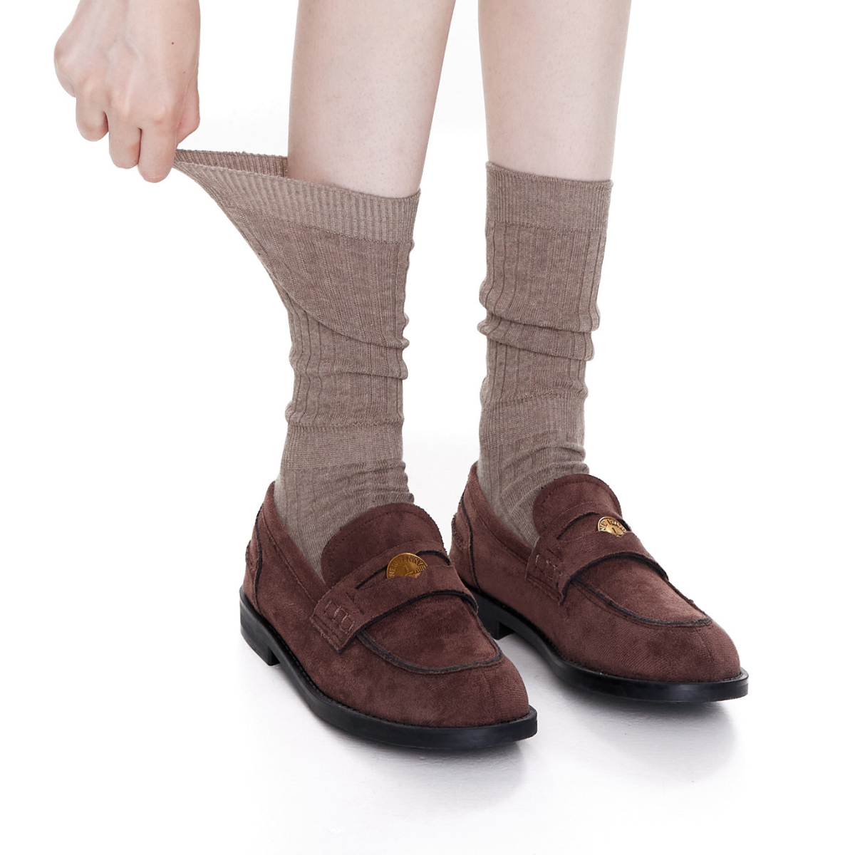 柔软透气女棉透气袜子抽条弹力