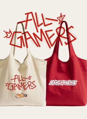 【AG官方正品】ALL GAMERS字母托特包