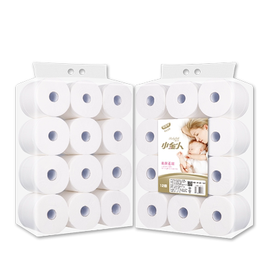 实惠装10斤24大卷厕所有芯卷筒纸