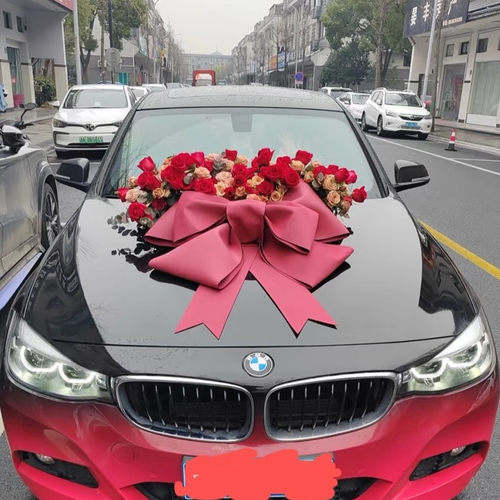 结婚婚车蝴蝶结交车超大