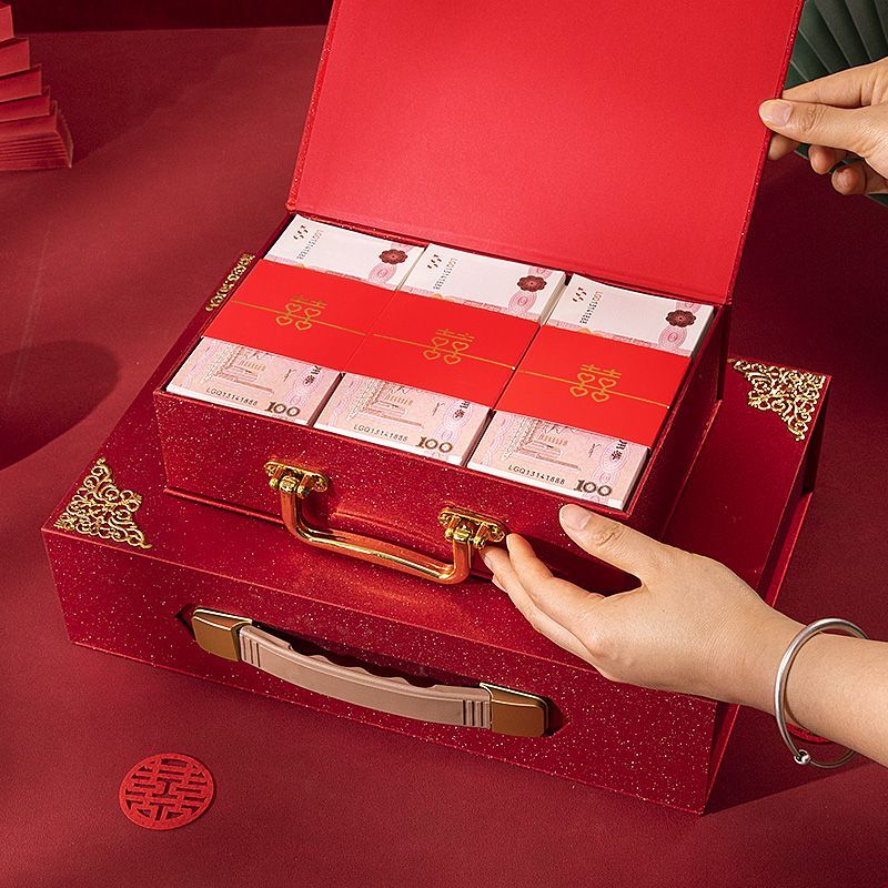 订婚彩礼钱盒子箱6-30万图片