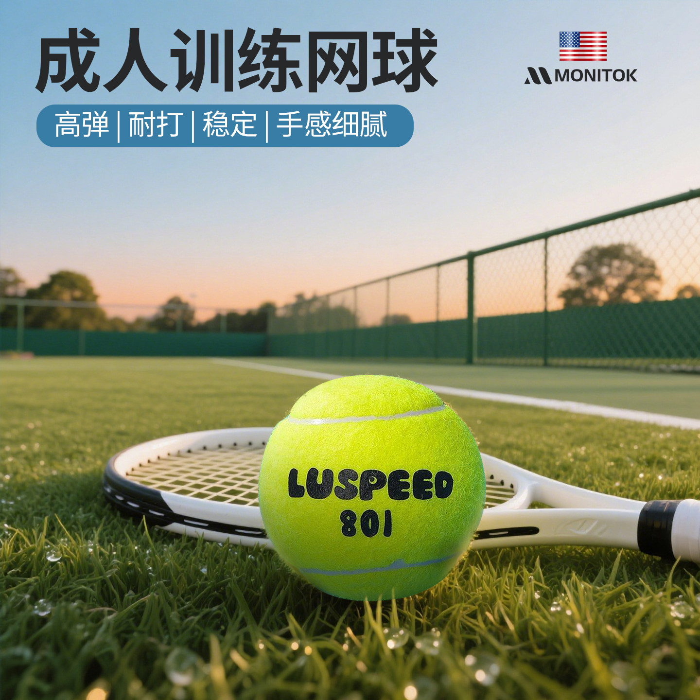 网球成人青少年儿童过渡减压训练专用球初学者高弹耐打耐磨比赛球