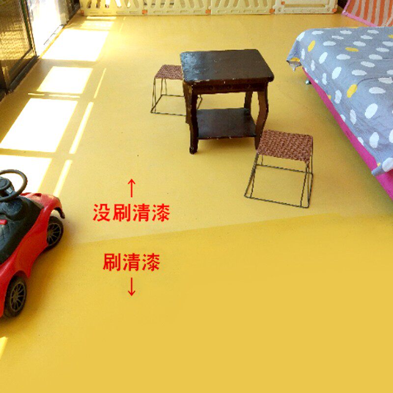 新品耐磨清漆f水泥地面水性环氧树脂地坪漆防水罩光亮光透明地板