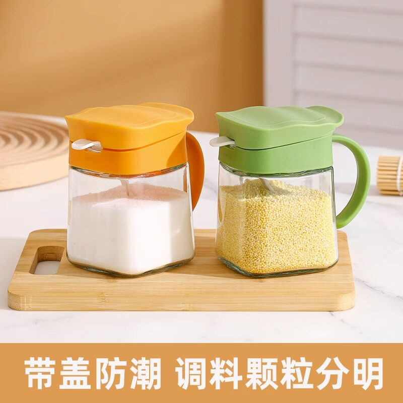 速发玻璃调料盒厨房家用调料组合套装调味罐子调料瓶调味瓶罐盐罐
