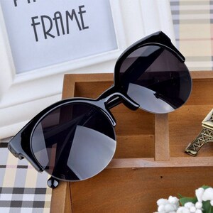 保真速发Cat Eye Sunglasses Women FasFhion Ladies Vintage Sun