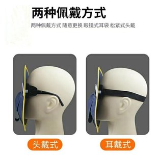 速发电焊式罩焊工用品烧焊防烤脸氩弧焊头戴面轻便全脸防护罩