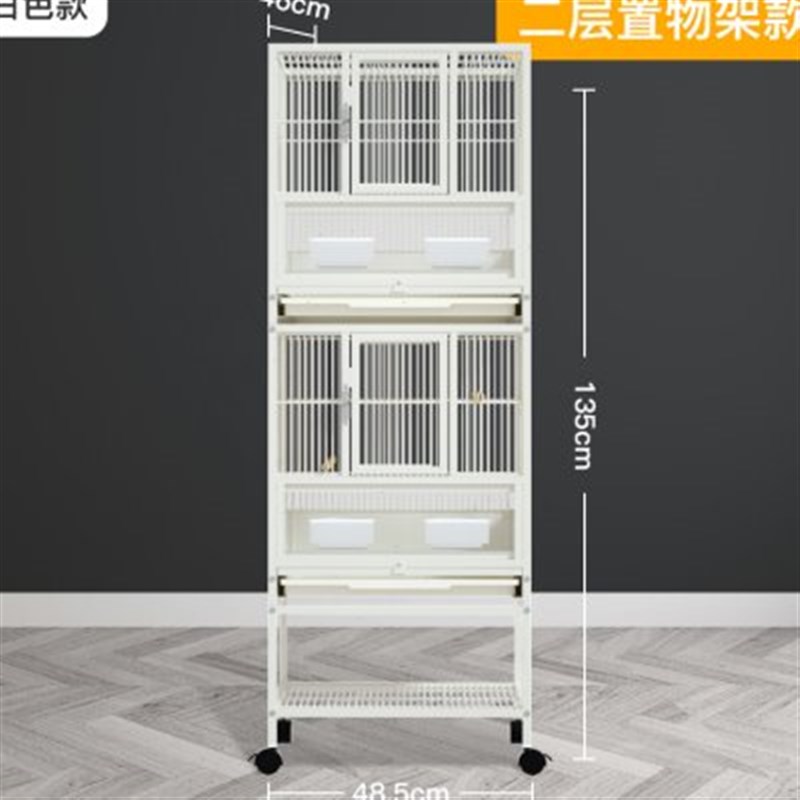 现货新款双层鸟笼鹦鹉笼子家用三层多层竖宫格繁殖玄凤特大号空间