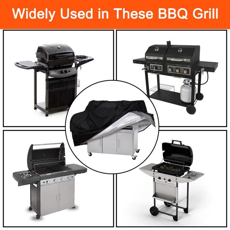 现货户外庭院花园烧烤炉防尘防水保护罩BBQ烧烤炉罩210D牛津布圆