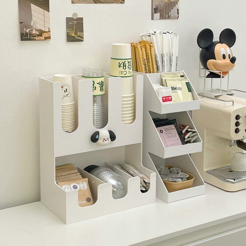 速发放啡杯咖置架一次性杯架纸杯架水杯置物架奶茶咖啡店收纳取杯