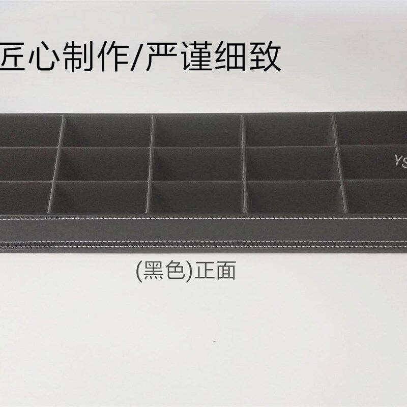 保真速发超e大容量多层格皮高档名片盒售楼酒店名片收纳架座定做