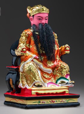 保真速发香樟木雕保生大帝神像佛像摆件家用医P神大道真人实木吴