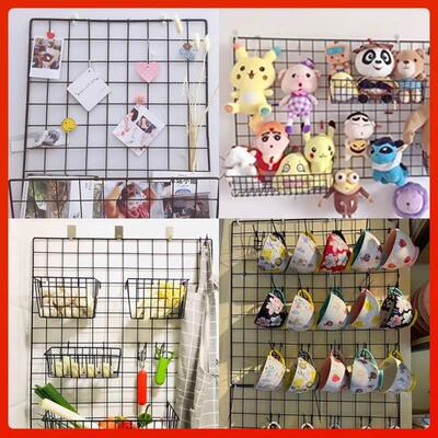 速发网格网片洞洞板挂篮铁市网收纳篮超丝多功能会物篮展置展示架