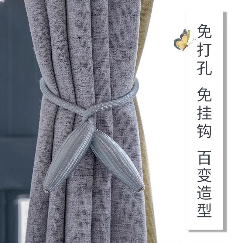 现货欧式窗帘绑带轻奢客厅一对装扣环窗帘扣夹扎绳束带捆绑饰绳子