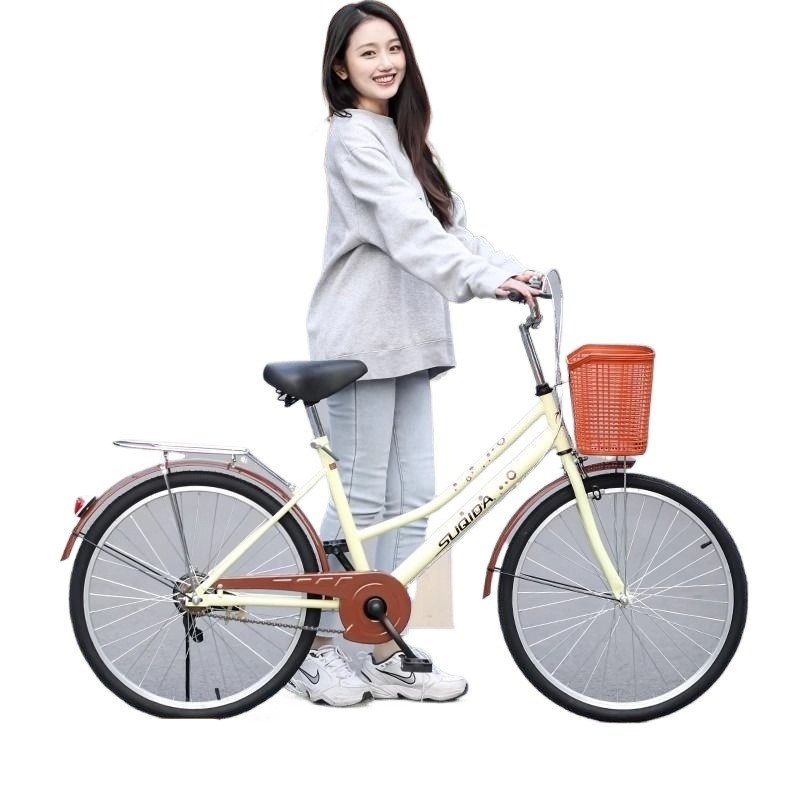 保真速发自行车男j女通勤轻便单车上班代步24寸26高初中大学生实